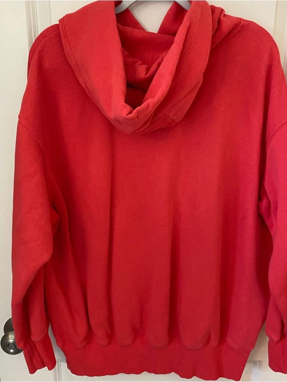 Nike Bright Coral Hoodie with Small White Swoosh - Picture 5 of 7